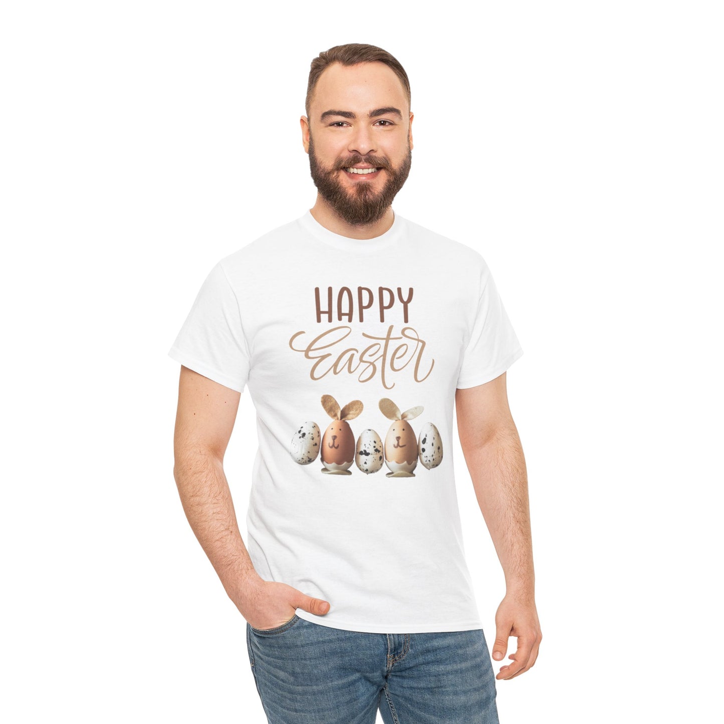 Happy Easter Unisex Heavy Cotton Tee