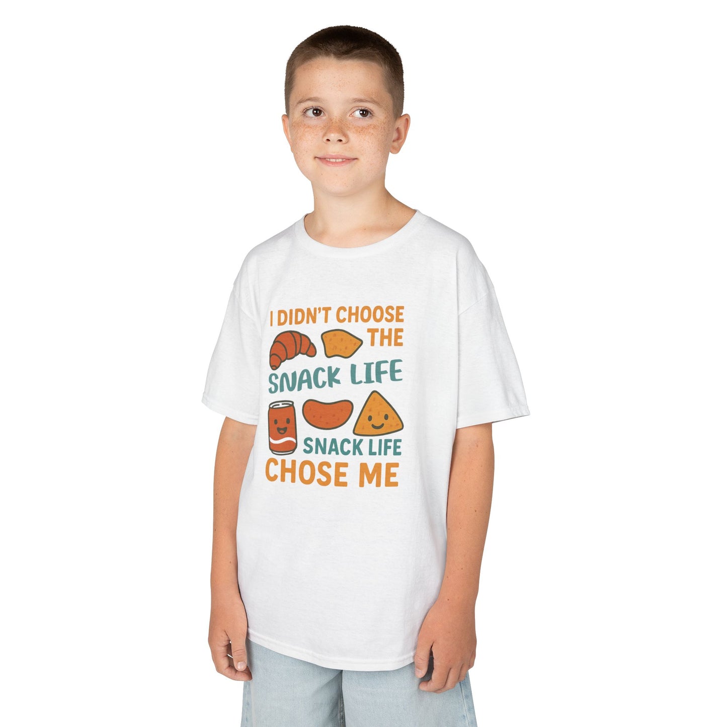 Snack Life Kids Tee, Funny Kids T-Shirt, Snack Lover Shirt, Birthday Gift for Kids, Cute Food Tee