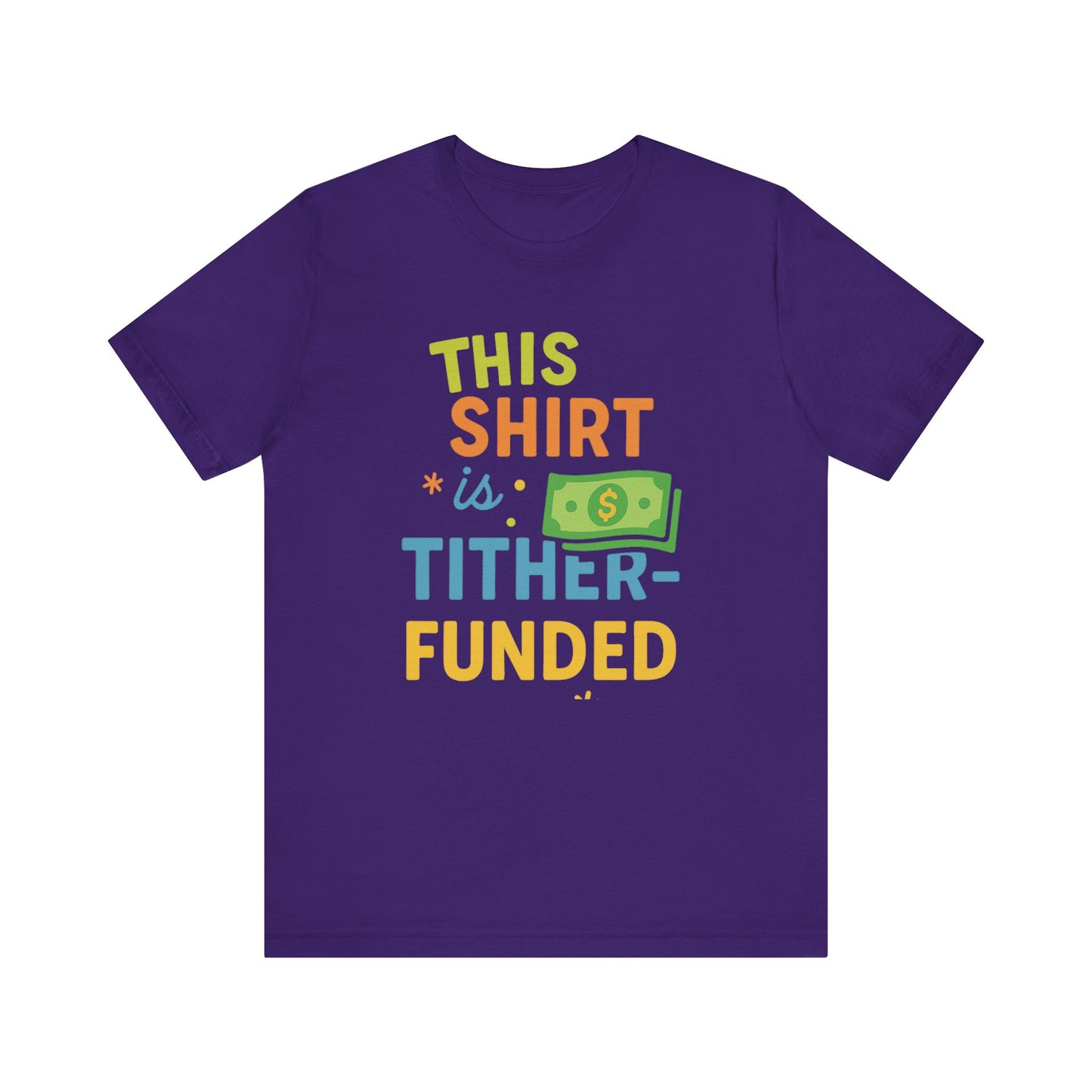 T-Shirt with Fun Funding Design, Humor Tee for Casual Wear, Unique Gift for Gamers, Great for Birthdays and Events, Playful and Stylish