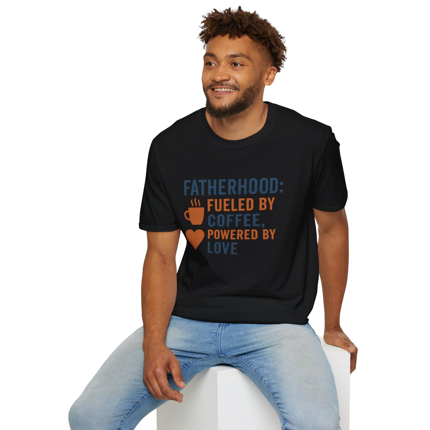 Fatherhood Coffee T-Shirt, Dad Shirt, Gift for Fathers, Unique Father's Day Tee, Casual Love Quote Tee