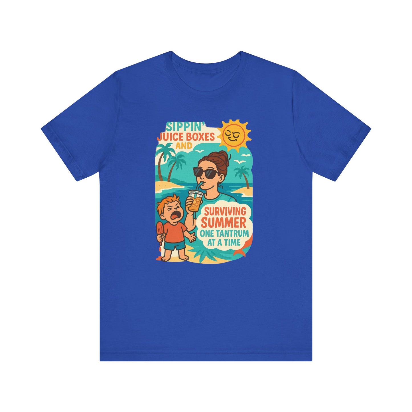 Summer Survival Tee: Fun Family Vibe, Perfect for Mommies, Beach Days, and Playdates, Gifts for Moms, Summer Apparel