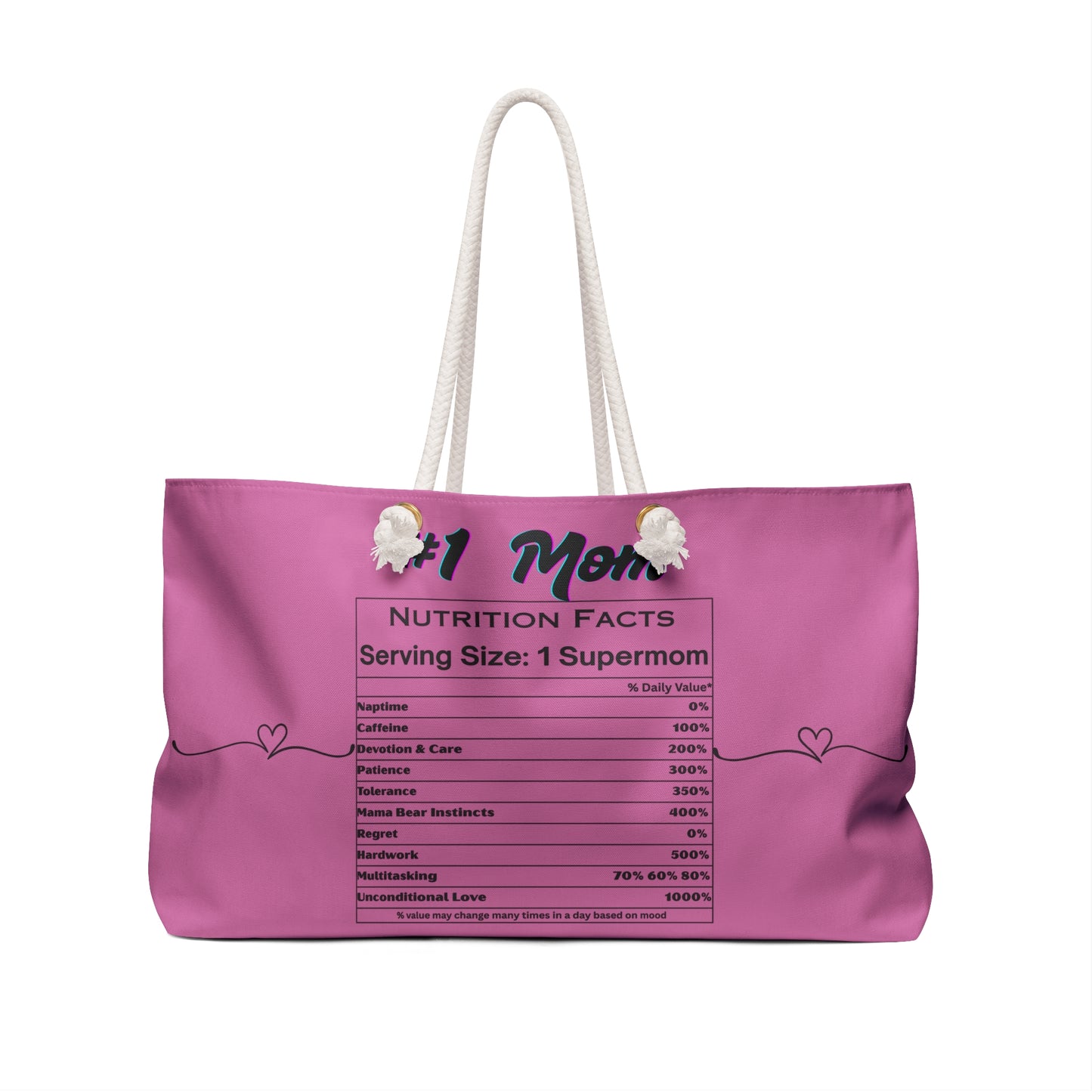 Mom's Weekender Bag - Perfect Gift for Supermoms, Travel Tote, Mother's Day, Stylish & Practical Diaper Bag, Gym Bag