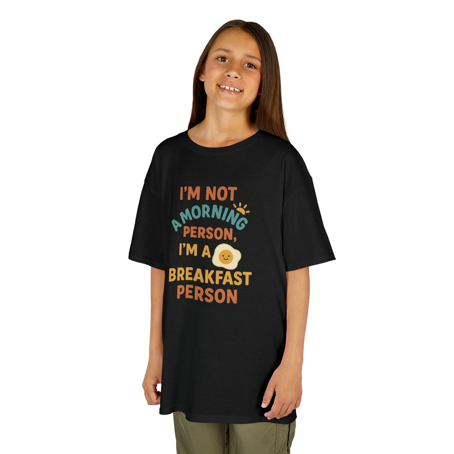 Funny Breakfast Kids Tee for Little Food Lovers, Kid's Cotton Shirt, Morning Humor Tee, Gift for Foodie Kids, Cute Toddler Outfit