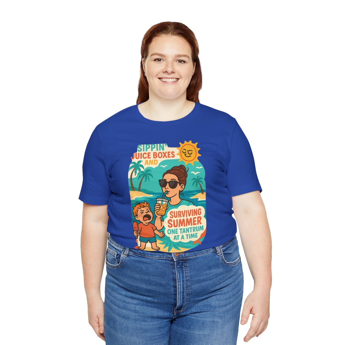 Summer Survival Tee: Fun Family Vibe, Perfect for Mommies, Beach Days, and Playdates, Gifts for Moms, Summer Apparel