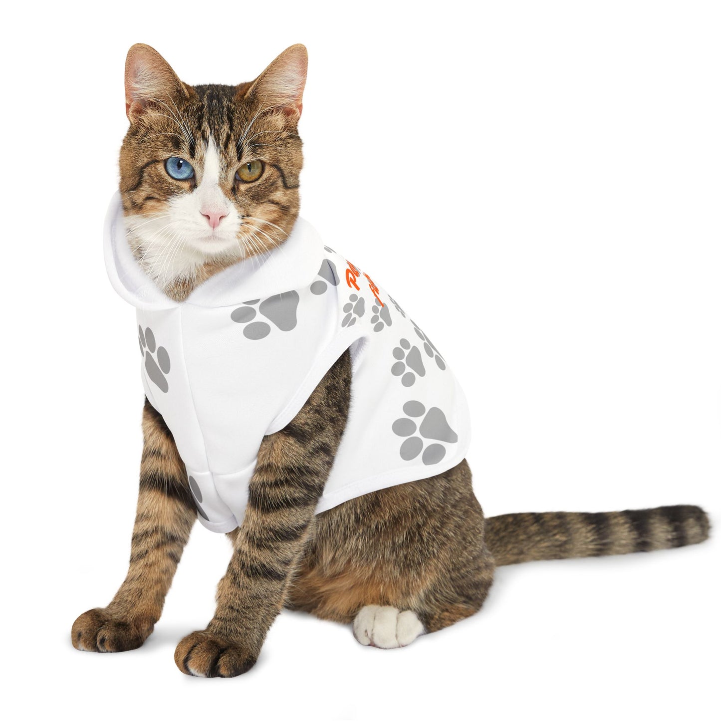 Fabulous Paw Print Pet Hoodie - Cozy & Stylish Dog or Cat Apparel