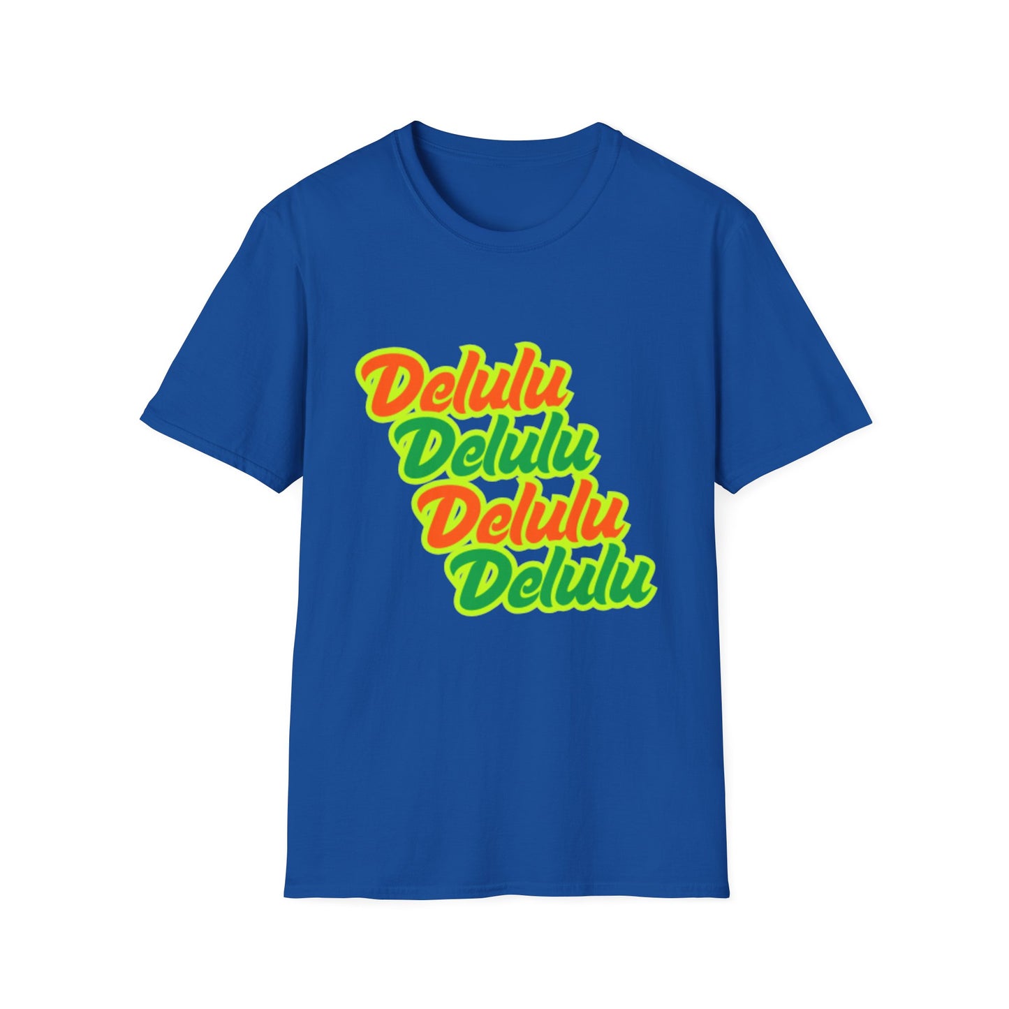 Colorful 'Delulu' Unisex Softstyle T-Shirt - Fun & Casual Fashion