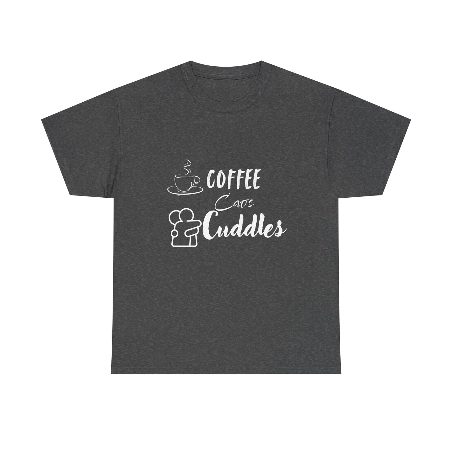Cozy Coffee Cuddles Unisex Heavy Cotton Tee- Women