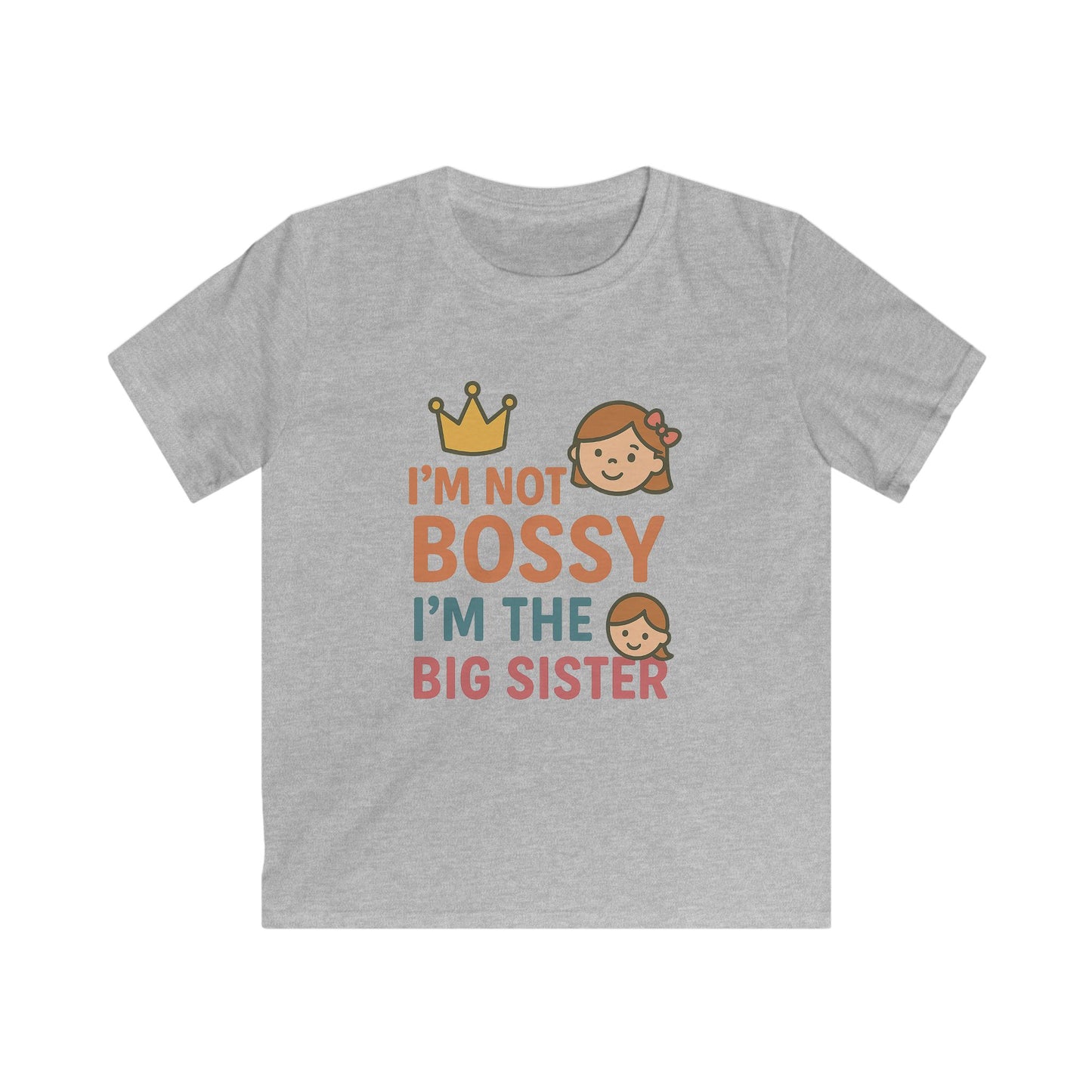 Big Sister Softstyle Tee, Cute Kids Shirt, Sister Gift, Birthday Shirt, Family Love Tee, Toddler Casual Wear