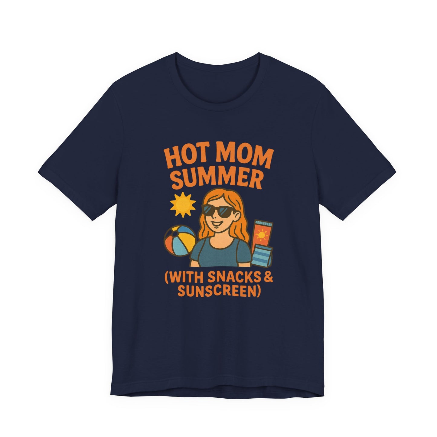 Hot Mom Summer Tee, Perfect for Summer Vacations, Mothers Day Gift, Family Outings, Beach Parties, Fun Summer Style