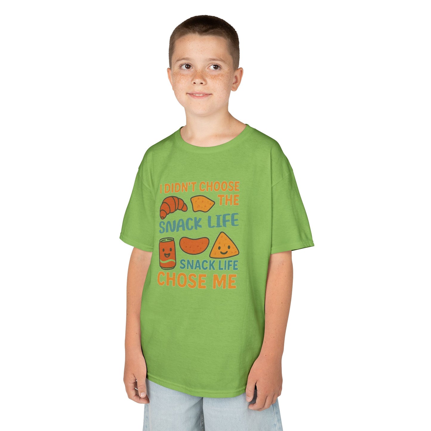 Snack Life Kids Tee, Funny Kids T-Shirt, Snack Lover Shirt, Birthday Gift for Kids, Cute Food Tee