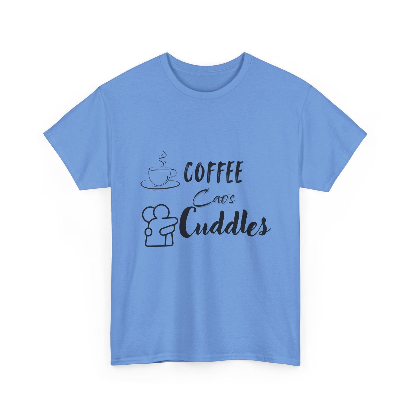 Cozy Coffee Cuddles Unisex Heavy Cotton Tee- Women