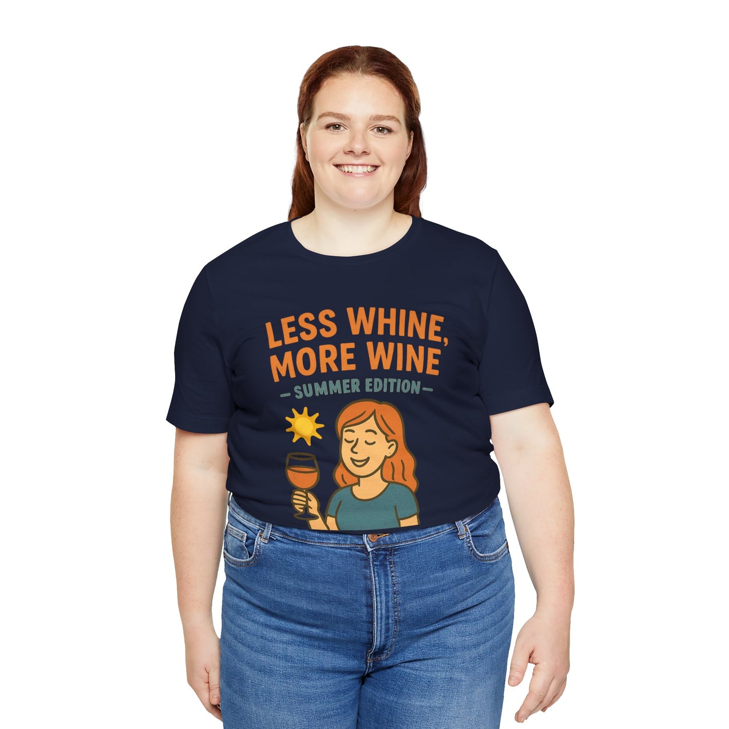 Less Whine, More Wine Tee | Fun Unisex Summer Shirt, Vintage Wine Lover Gift, Relaxed Fit Graphic Tee, Casual Wear, Party Outfit