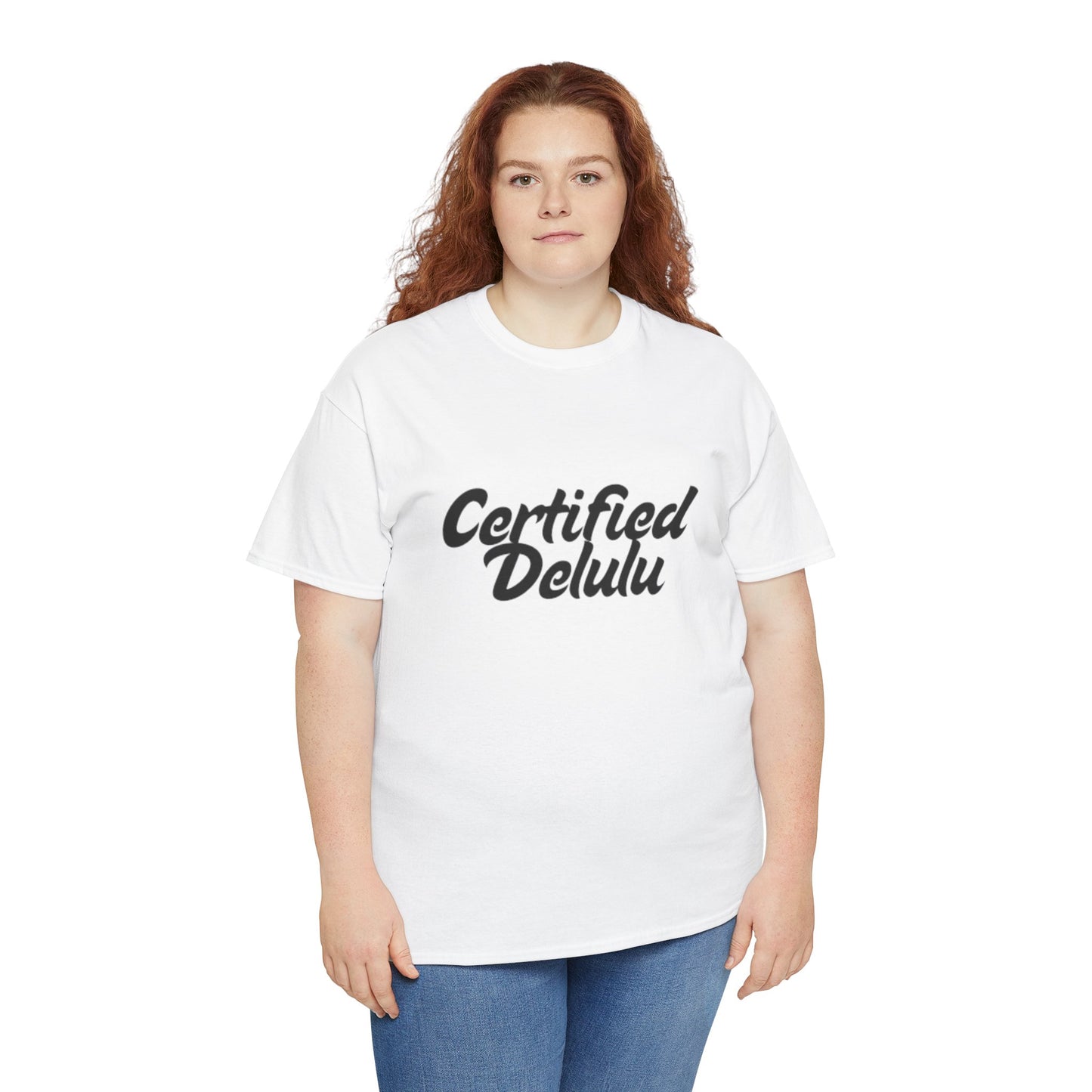 Certified Delulu Unisex Heavy Cotton Tee - Casual Shirt for Trendsetters