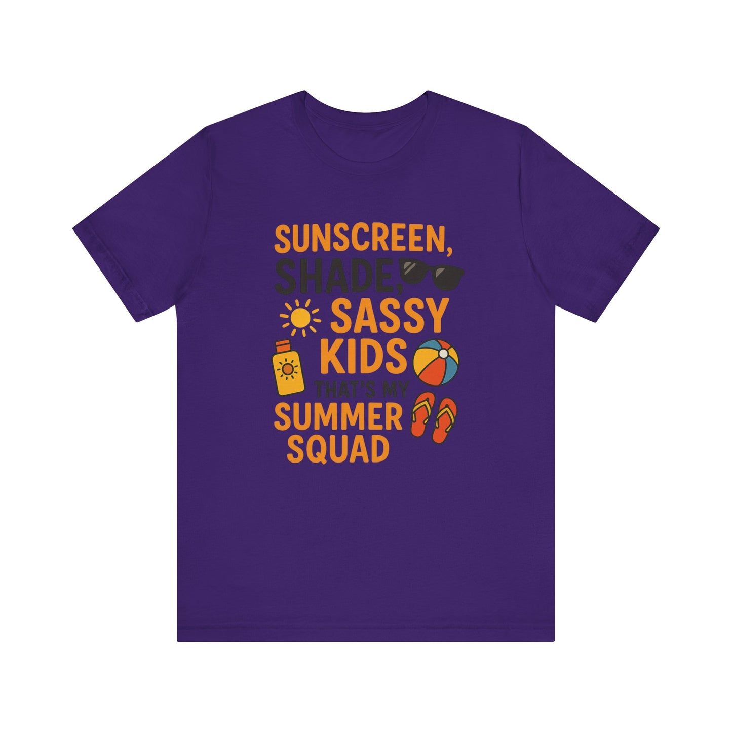 Sassy Summer Squad Tee - Fun Unisex T-Shirt for Family Outings, Beach Days, Summer Parties, Mom Gift, Kids Activity