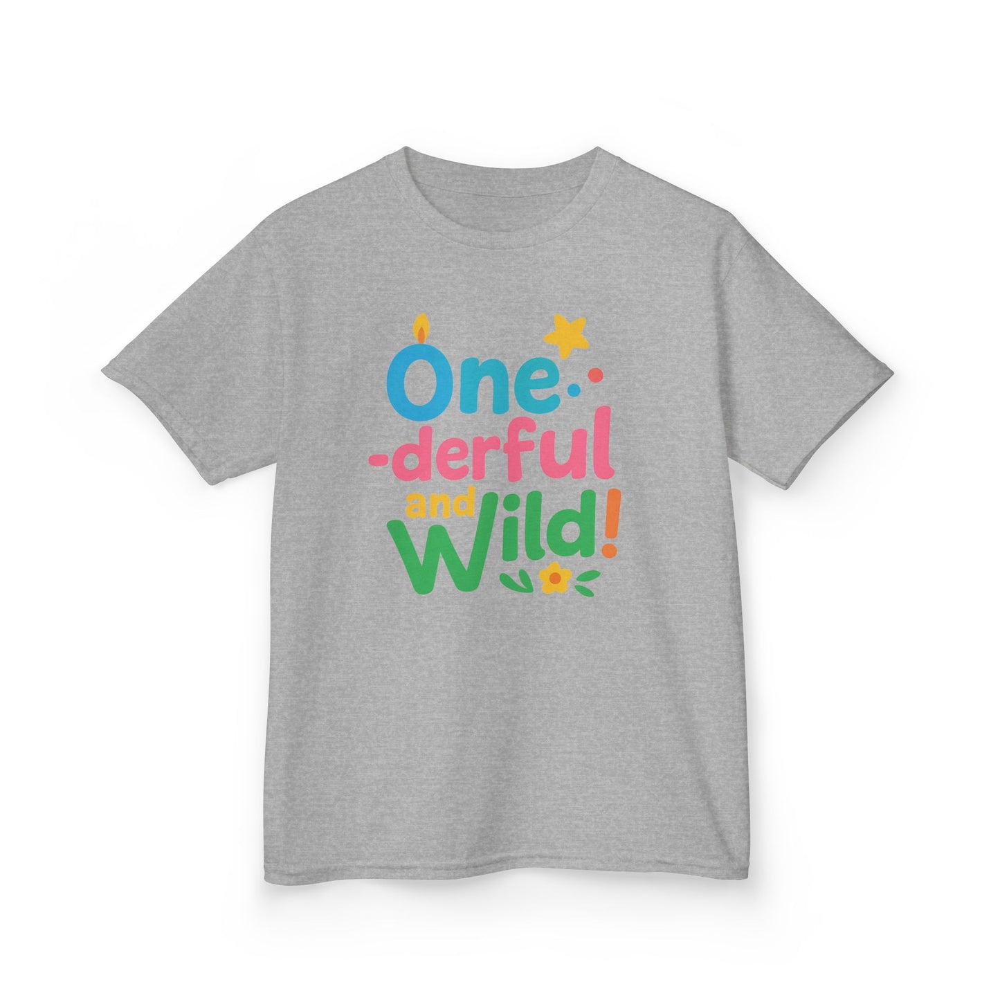 One-derful and Wild Kids Tee, Fun Birthday Gift, Toddler T-Shirt, Playful Cotton Shirt, Colorful Kids Apparel