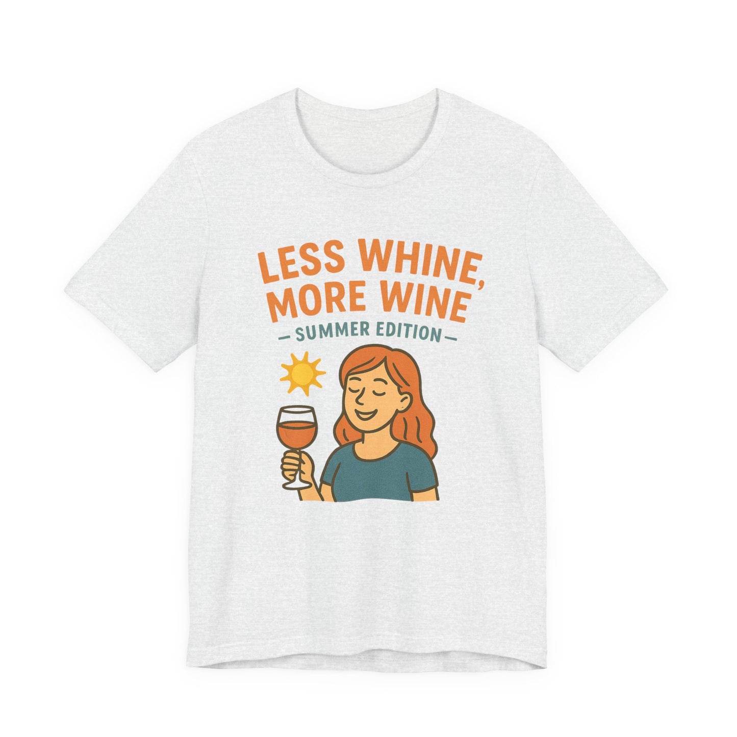 Less Whine, More Wine Tee | Fun Unisex Summer Shirt, Vintage Wine Lover Gift, Relaxed Fit Graphic Tee, Casual Wear, Party Outfit