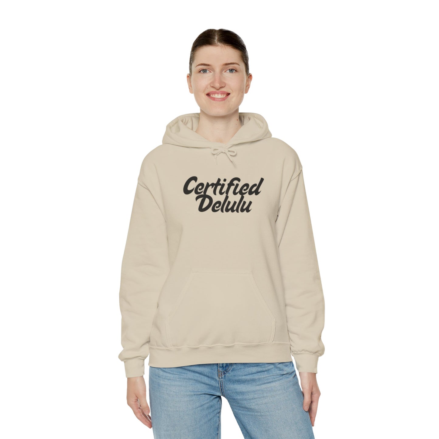 Certified Delulu Unisex Hoodie - Cozy Sweatshirt for Everyday Comfort