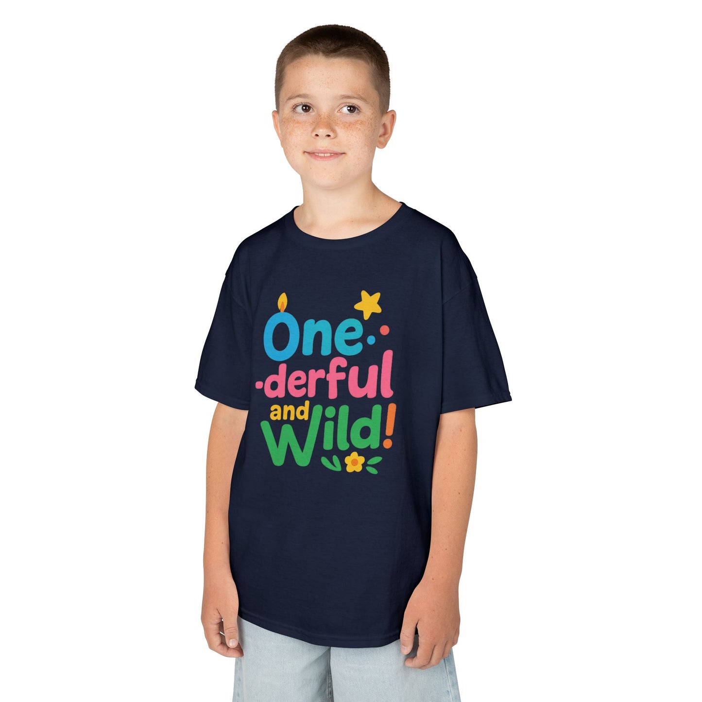 One-derful and Wild Kids Tee, Fun Birthday Gift, Toddler T-Shirt, Playful Cotton Shirt, Colorful Kids Apparel