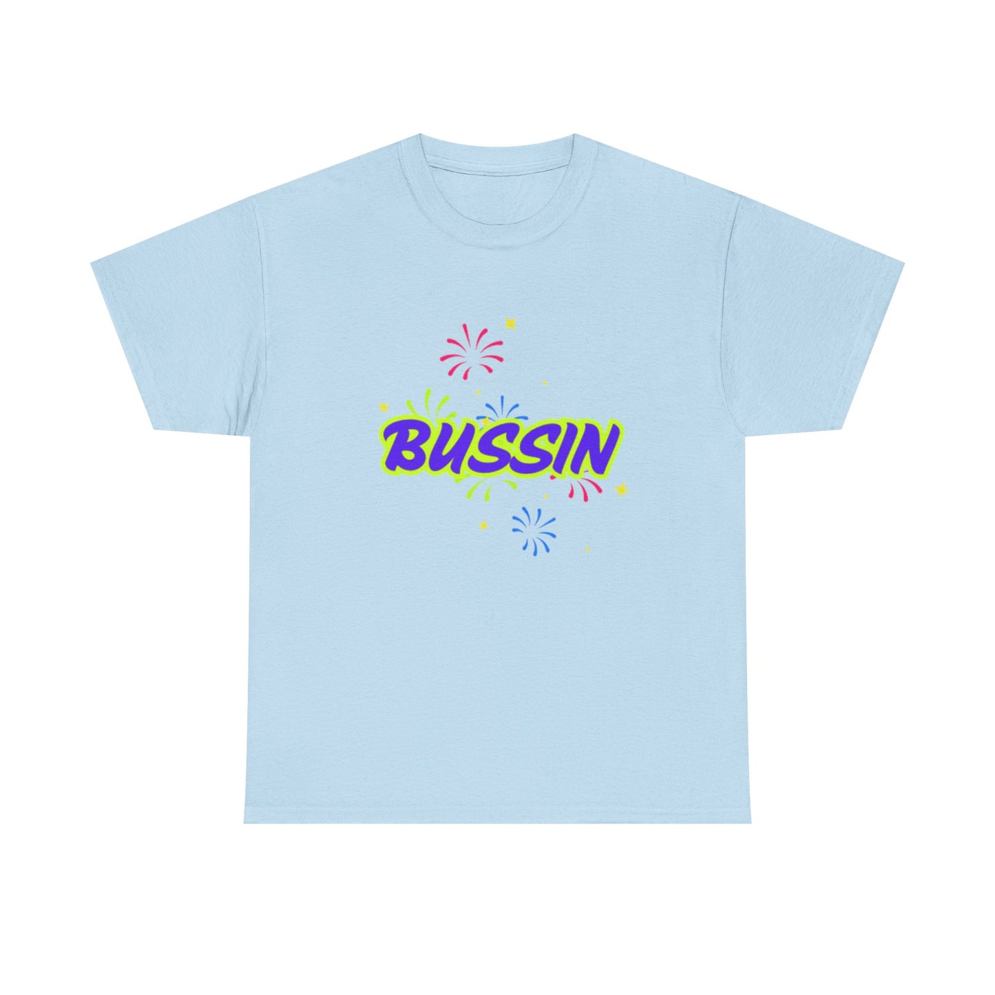 Bussin' Unisex Heavy Cotton Tee - Fun Graphic Shirt for Casual Wear