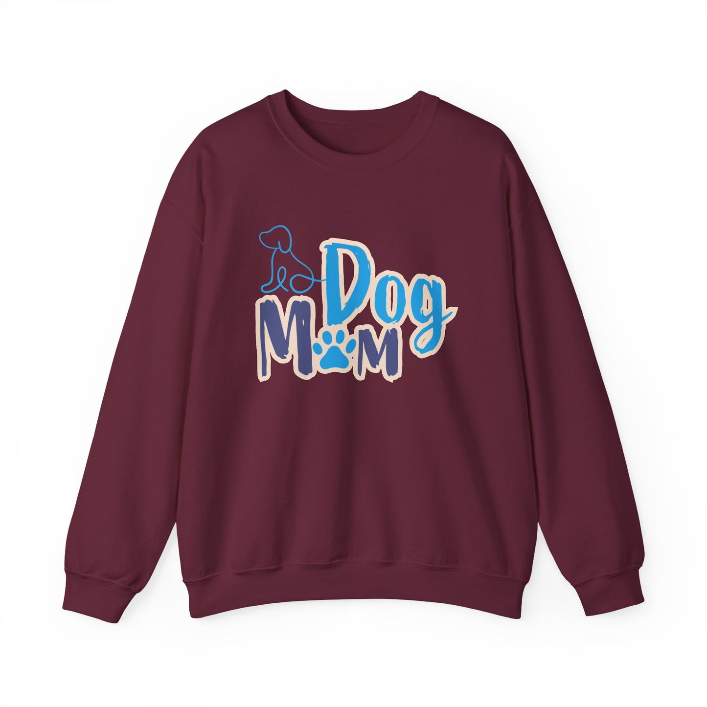 Dog Mom Sweatshirt, Unisex Dog Lover Crewneck, Pet Owner Gift, Cozy Casual Wear, Birthday & Holiday Gift for Dog Lovers