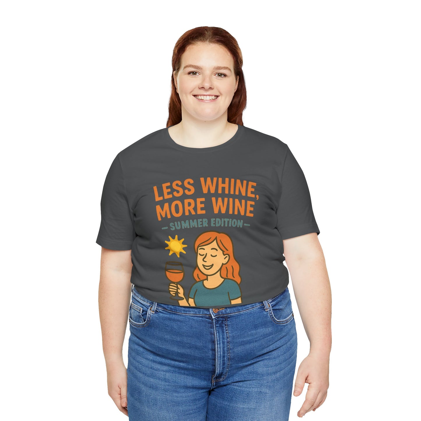 Less Whine, More Wine Tee | Fun Unisex Summer Shirt, Vintage Wine Lover Gift, Relaxed Fit Graphic Tee, Casual Wear, Party Outfit