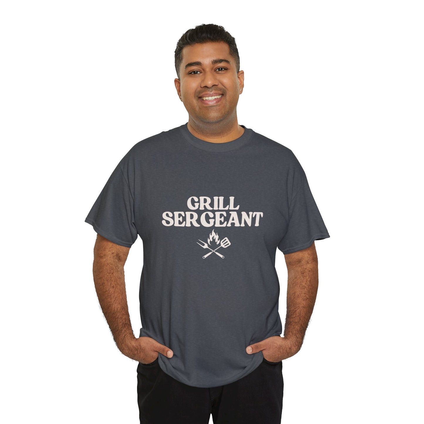 Unisex Cotton Tee - Grill Sergeant, Funny BBQ Shirt, Father's Day Gift, Cookout Apparel, Summer Party Wear, Casual T-Shirt