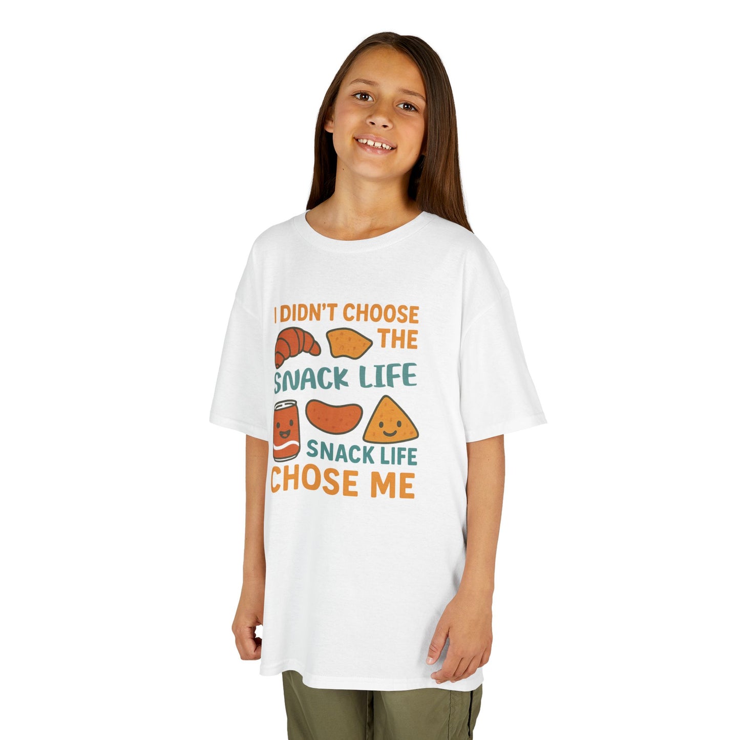 Snack Life Kids Tee, Funny Kids T-Shirt, Snack Lover Shirt, Birthday Gift for Kids, Cute Food Tee