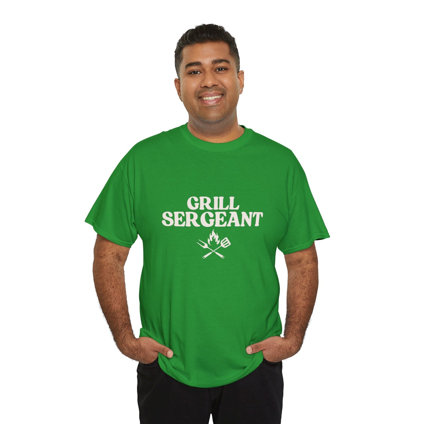 Unisex Cotton Tee - Grill Sergeant, Funny BBQ Shirt, Father's Day Gift, Cookout Apparel, Summer Party Wear, Casual T-Shirt