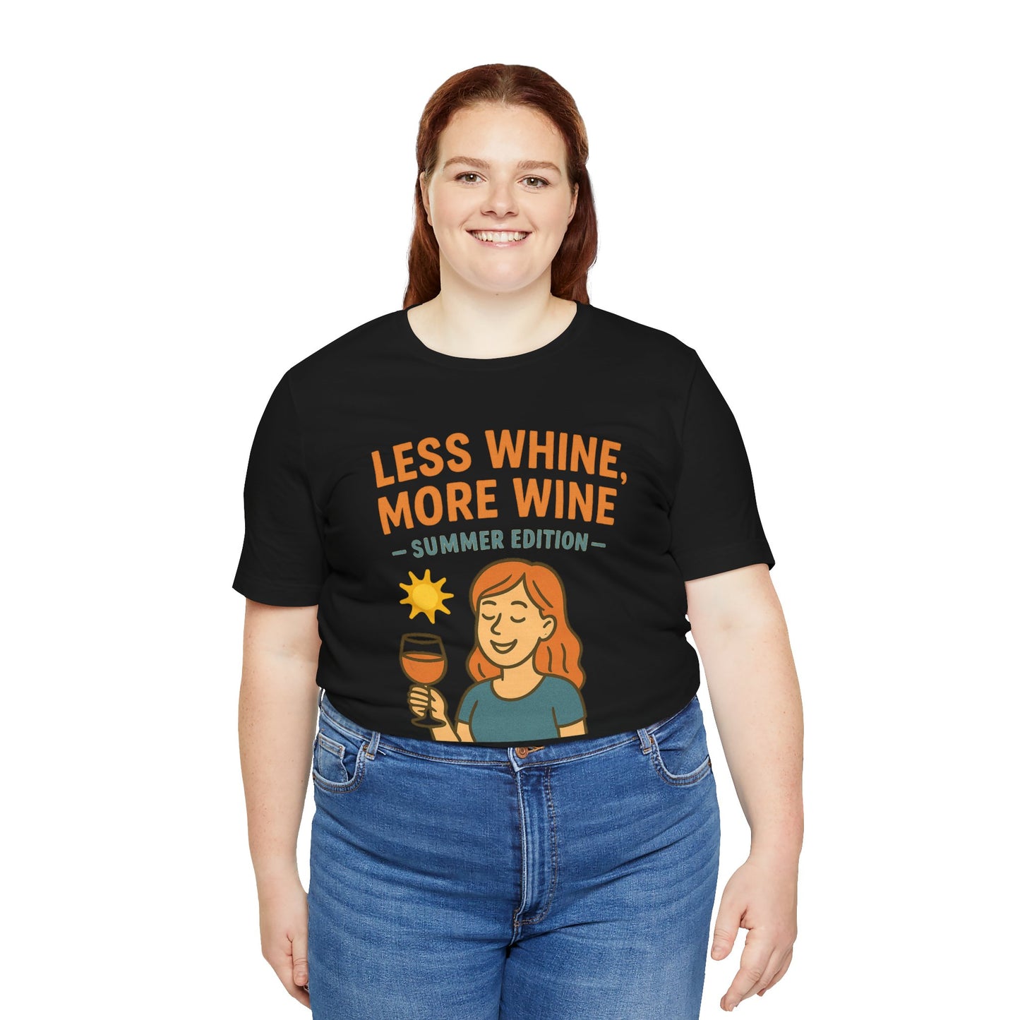 Less Whine, More Wine Tee | Fun Unisex Summer Shirt, Vintage Wine Lover Gift, Relaxed Fit Graphic Tee, Casual Wear, Party Outfit