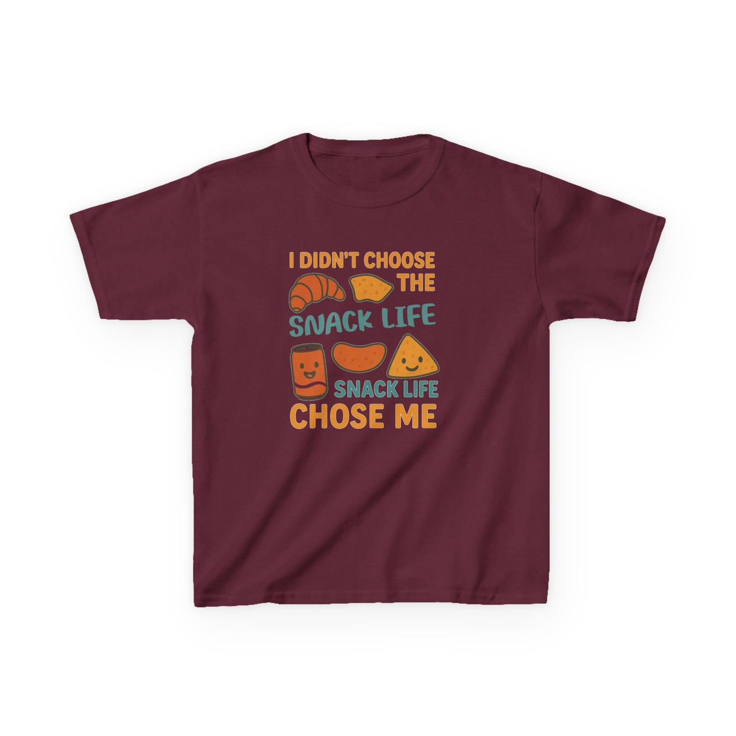 Snack Life Kids Tee, Funny Kids T-Shirt, Snack Lover Shirt, Birthday Gift for Kids, Cute Food Tee