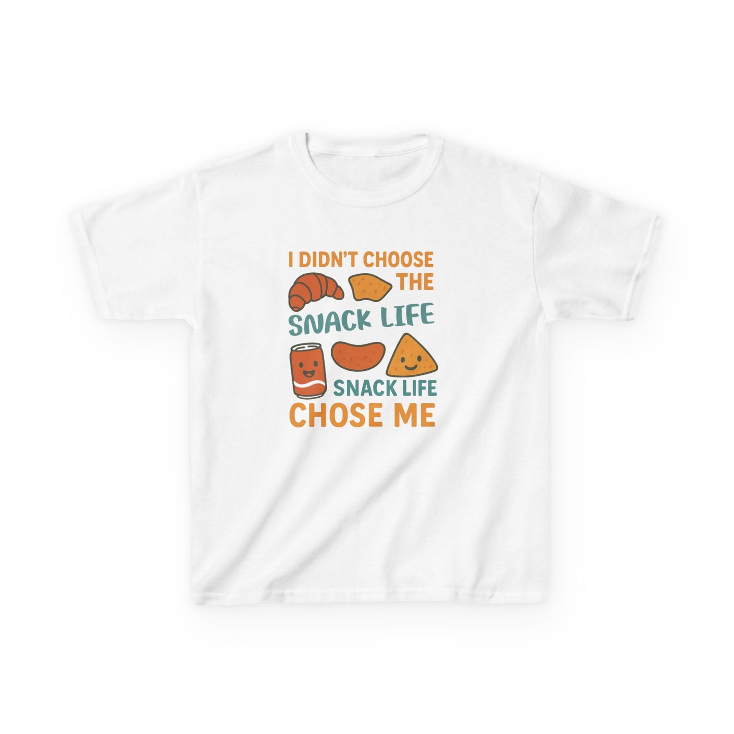 Snack Life Kids Tee, Funny Kids T-Shirt, Snack Lover Shirt, Birthday Gift for Kids, Cute Food Tee