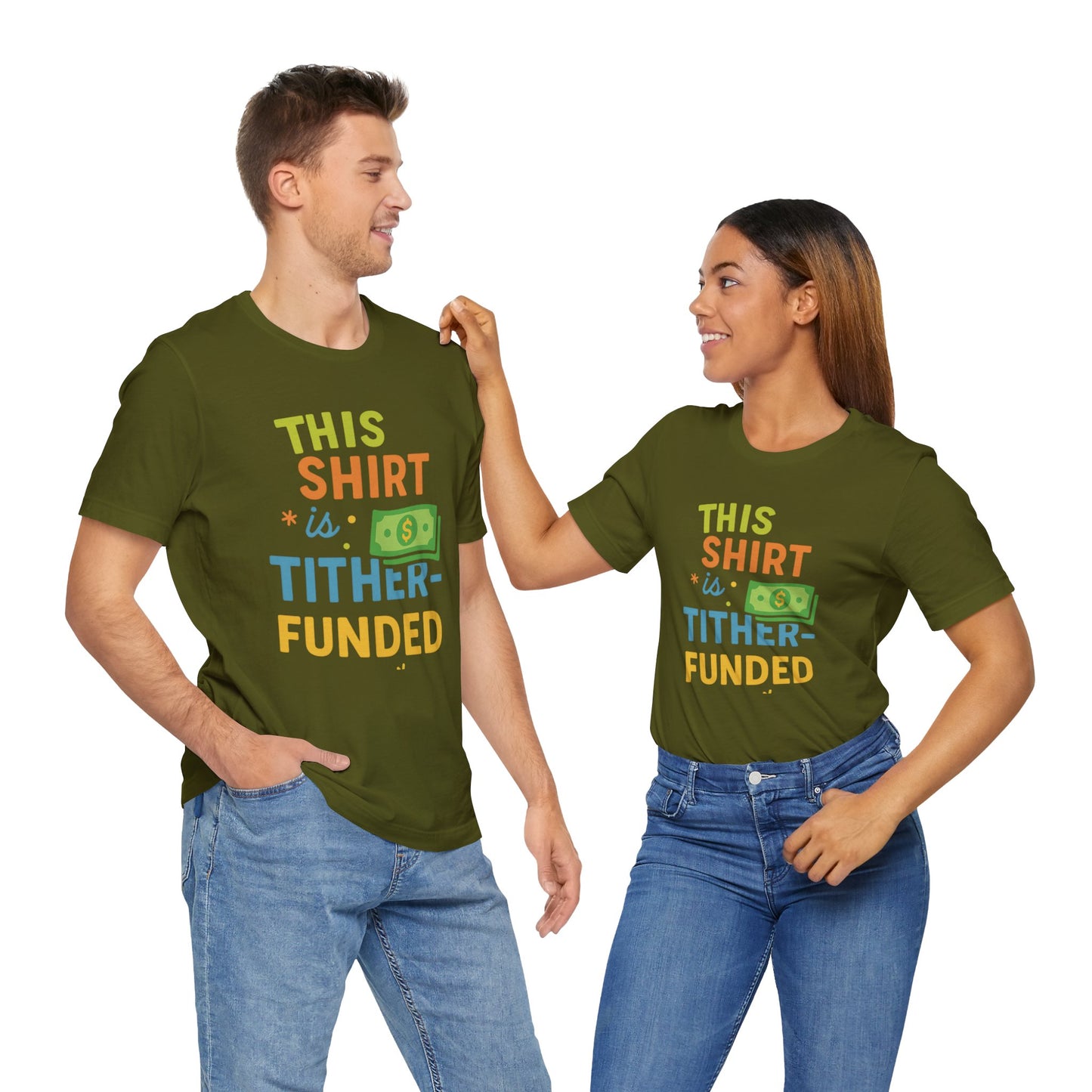 T-Shirt with Fun Funding Design, Humor Tee for Casual Wear, Unique Gift for Gamers, Great for Birthdays and Events, Playful and Stylish