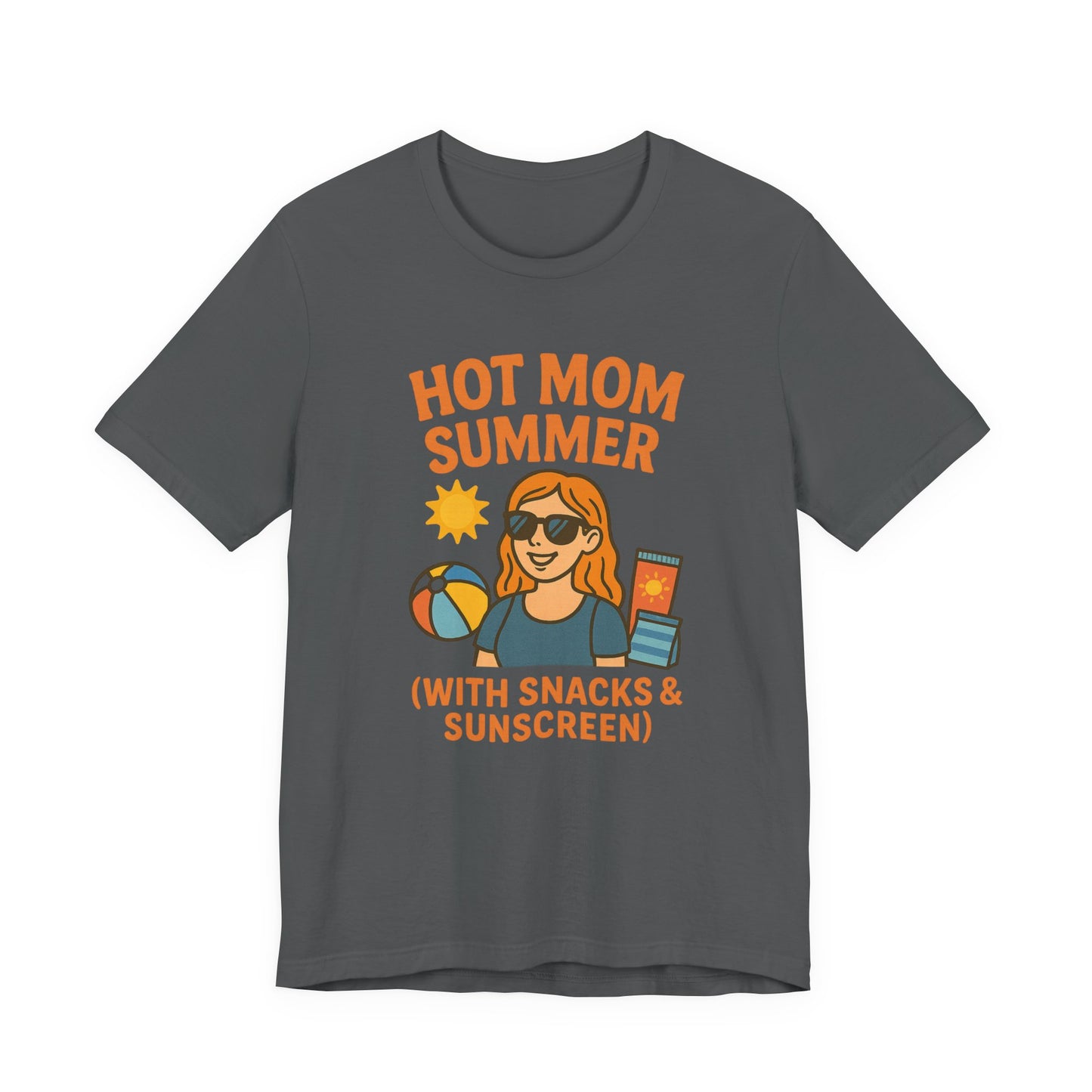Hot Mom Summer Tee, Perfect for Summer Vacations, Mothers Day Gift, Family Outings, Beach Parties, Fun Summer Style