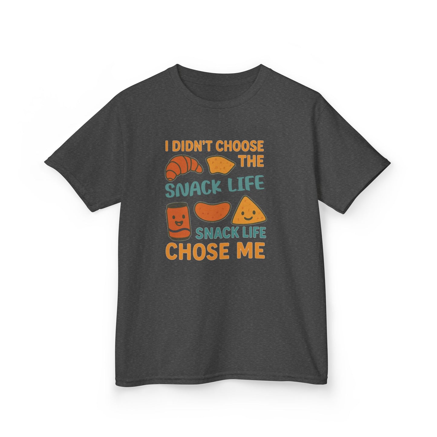 Snack Life Kids Tee, Funny Kids T-Shirt, Snack Lover Shirt, Birthday Gift for Kids, Cute Food Tee