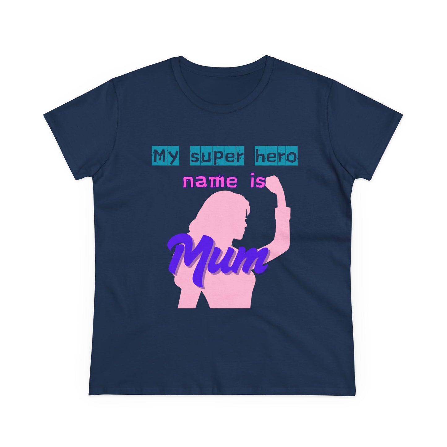 Super Mom Women's Midweight Cotton Tee - Fun Mother's Day Gift