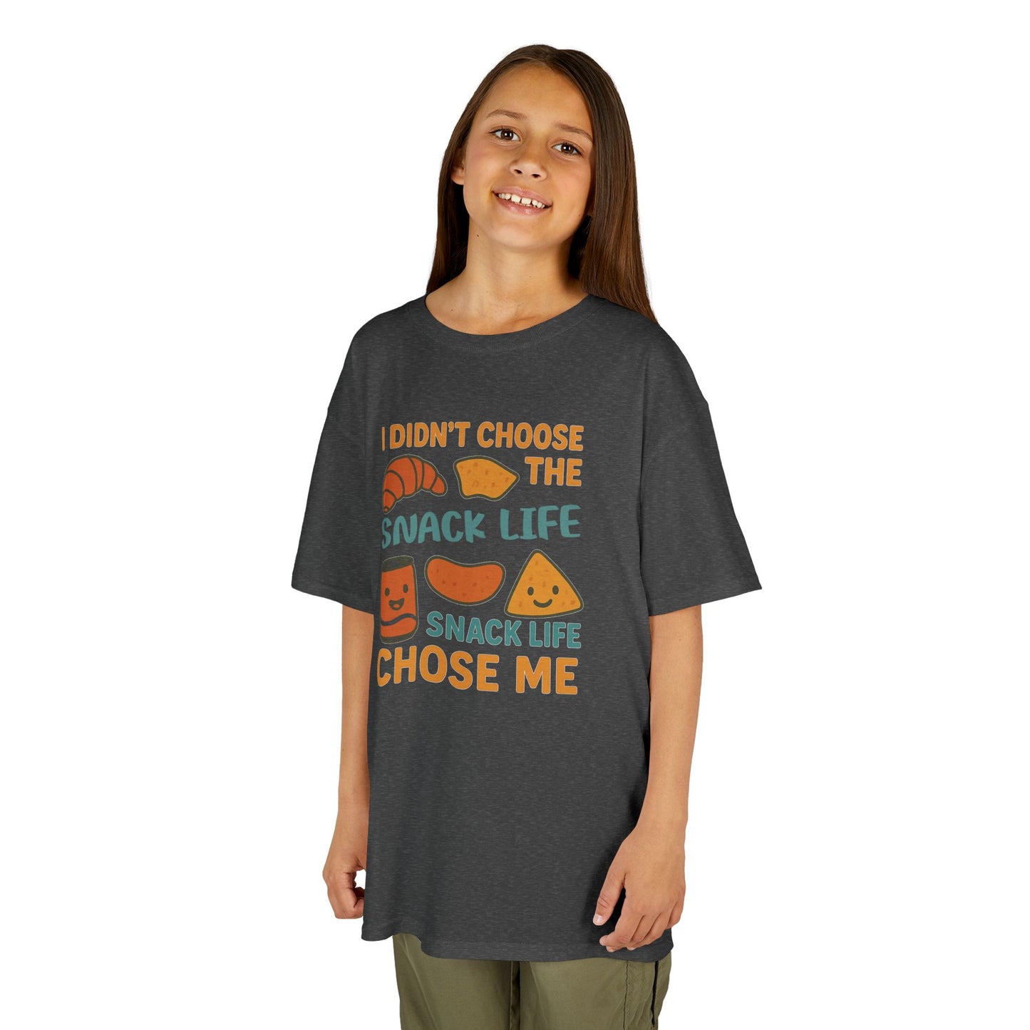 Snack Life Kids Tee, Funny Kids T-Shirt, Snack Lover Shirt, Birthday Gift for Kids, Cute Food Tee