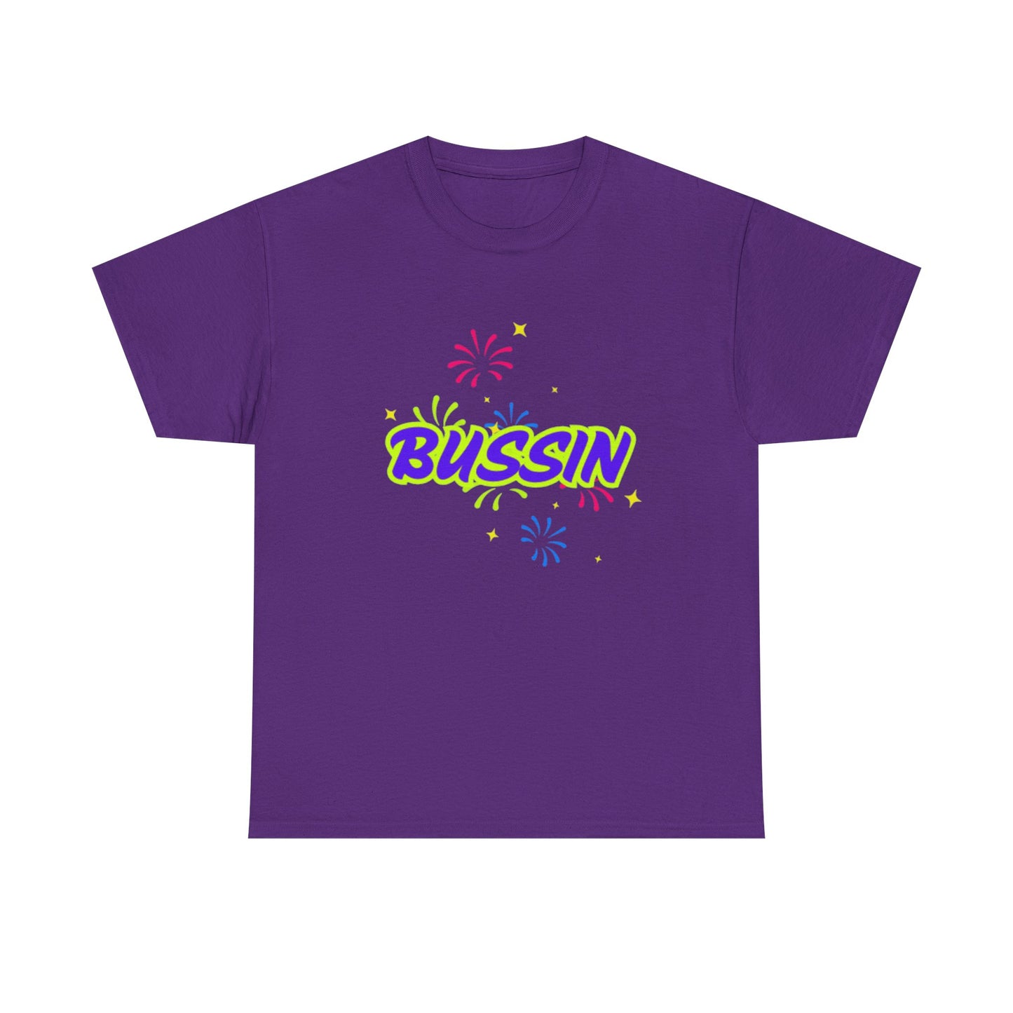 Bussin' Unisex Heavy Cotton Tee - Fun Graphic Shirt for Casual Wear