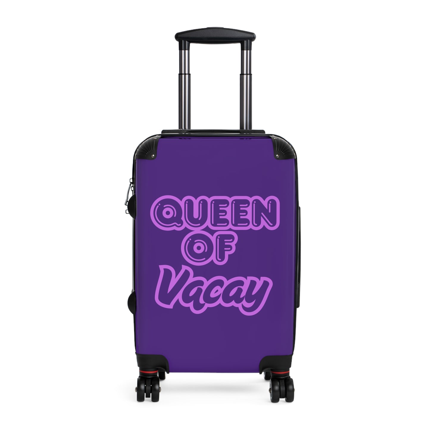 Purple Queen of Vacay Carry-On Suitcase
