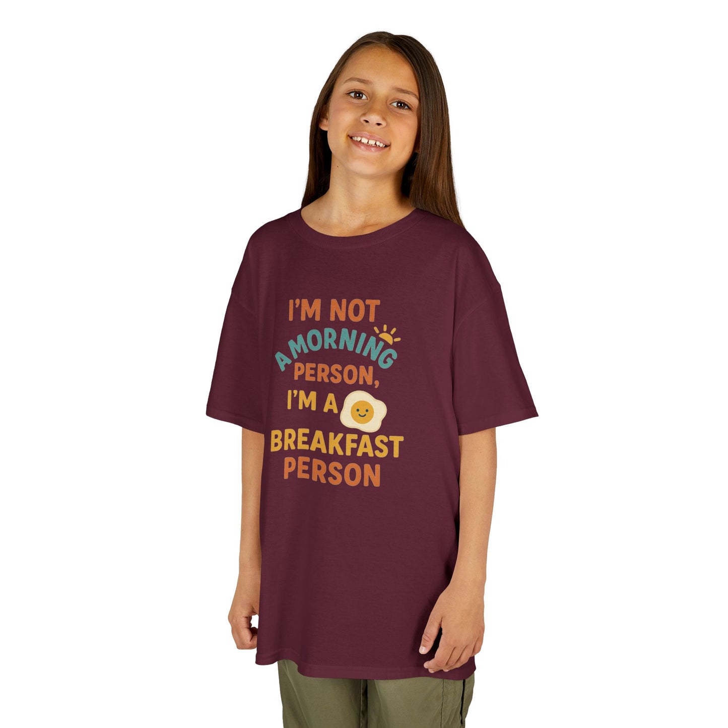 Funny Breakfast Kids Tee for Little Food Lovers, Kid's Cotton Shirt, Morning Humor Tee, Gift for Foodie Kids, Cute Toddler Outfit