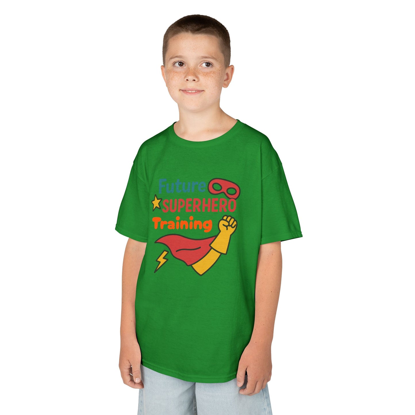 Future Superhero Kids Tee, Youth Graphic T-Shirt, Training Shirt for Kids, Fun Birthday Gift, Playful Party Outfit