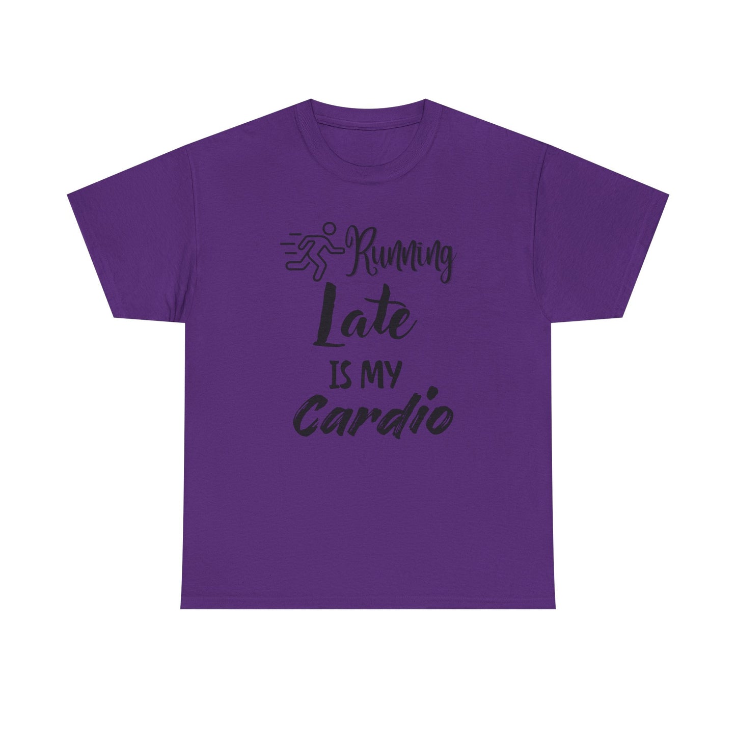 Running Late Is My Cardio Unisex Heavy Cotton Tee -Men