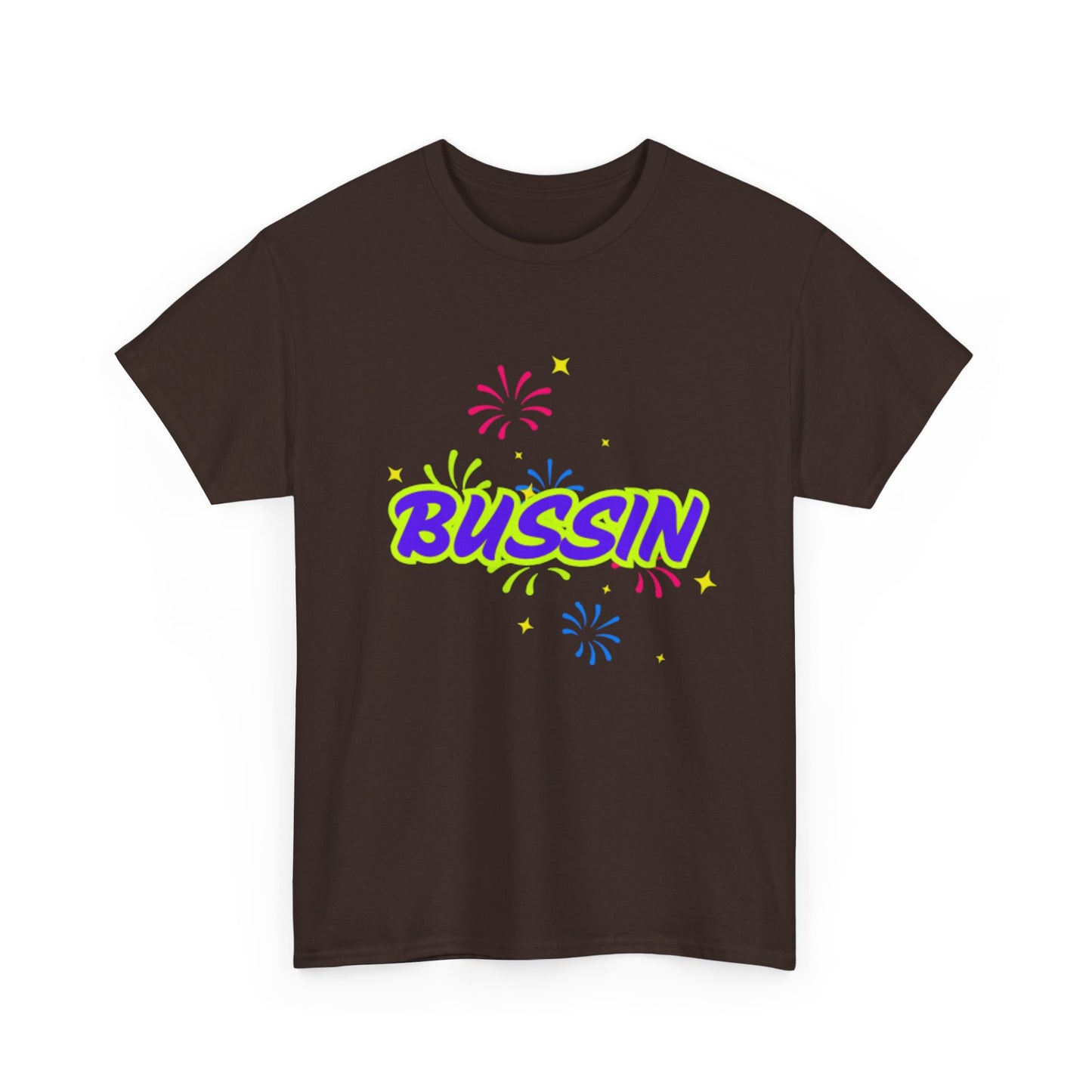 Bussin' Unisex Heavy Cotton Tee - Fun Graphic Shirt for Casual Wear