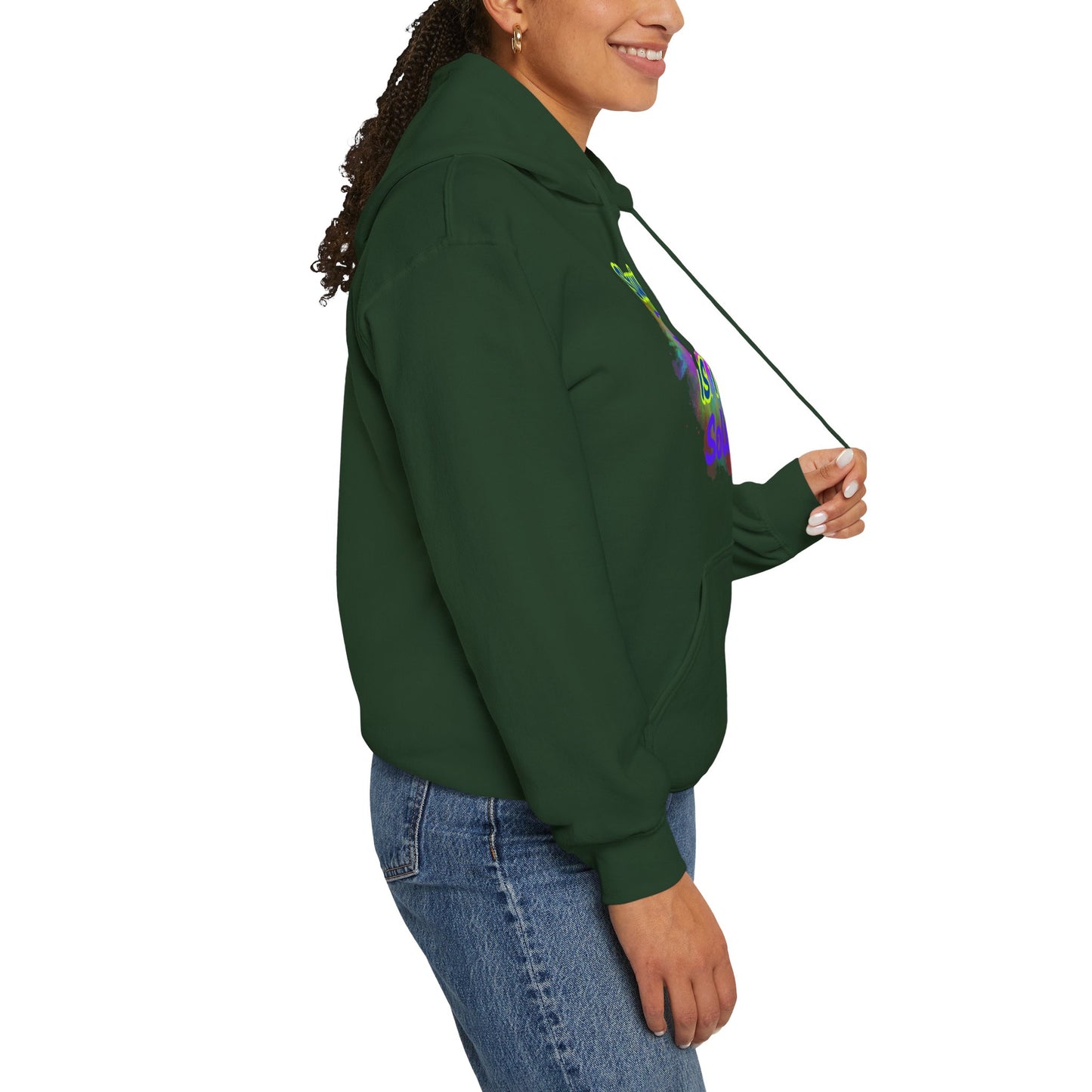 Colorful Unisex Hooded Sweatshirt - Staying Delulu IS THE Solulu