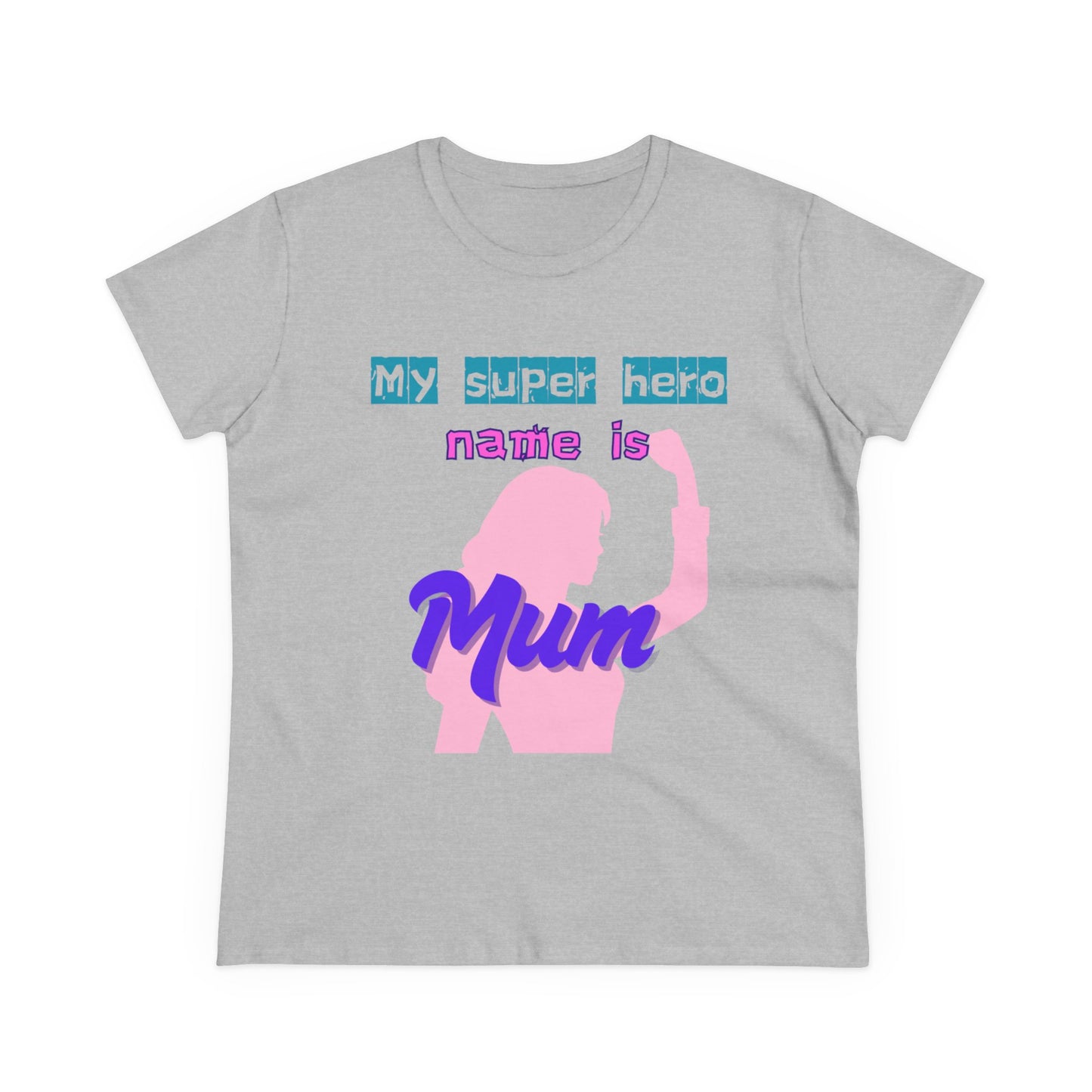 Super Mom Women's Midweight Cotton Tee - Fun Mother's Day Gift