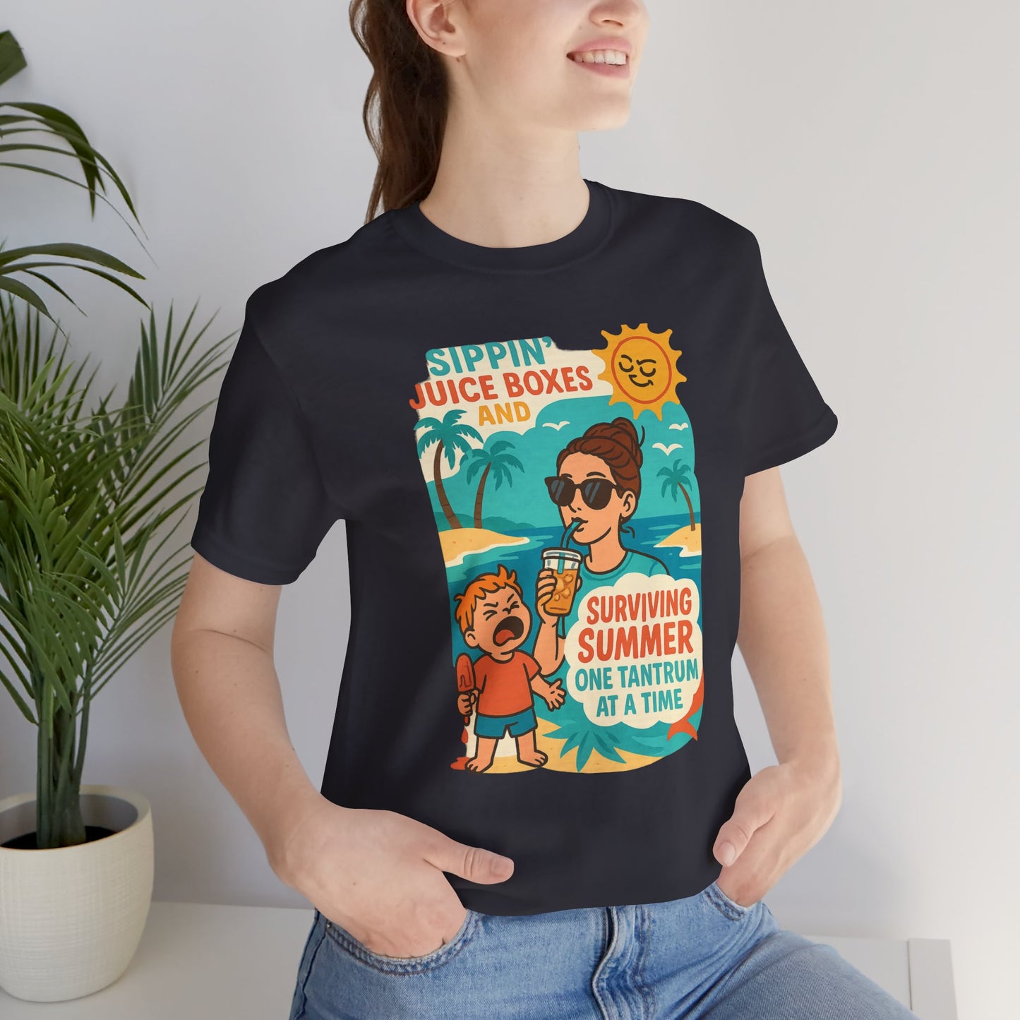 Summer Survival Tee: Fun Family Vibe, Perfect for Mommies, Beach Days, and Playdates, Gifts for Moms, Summer Apparel