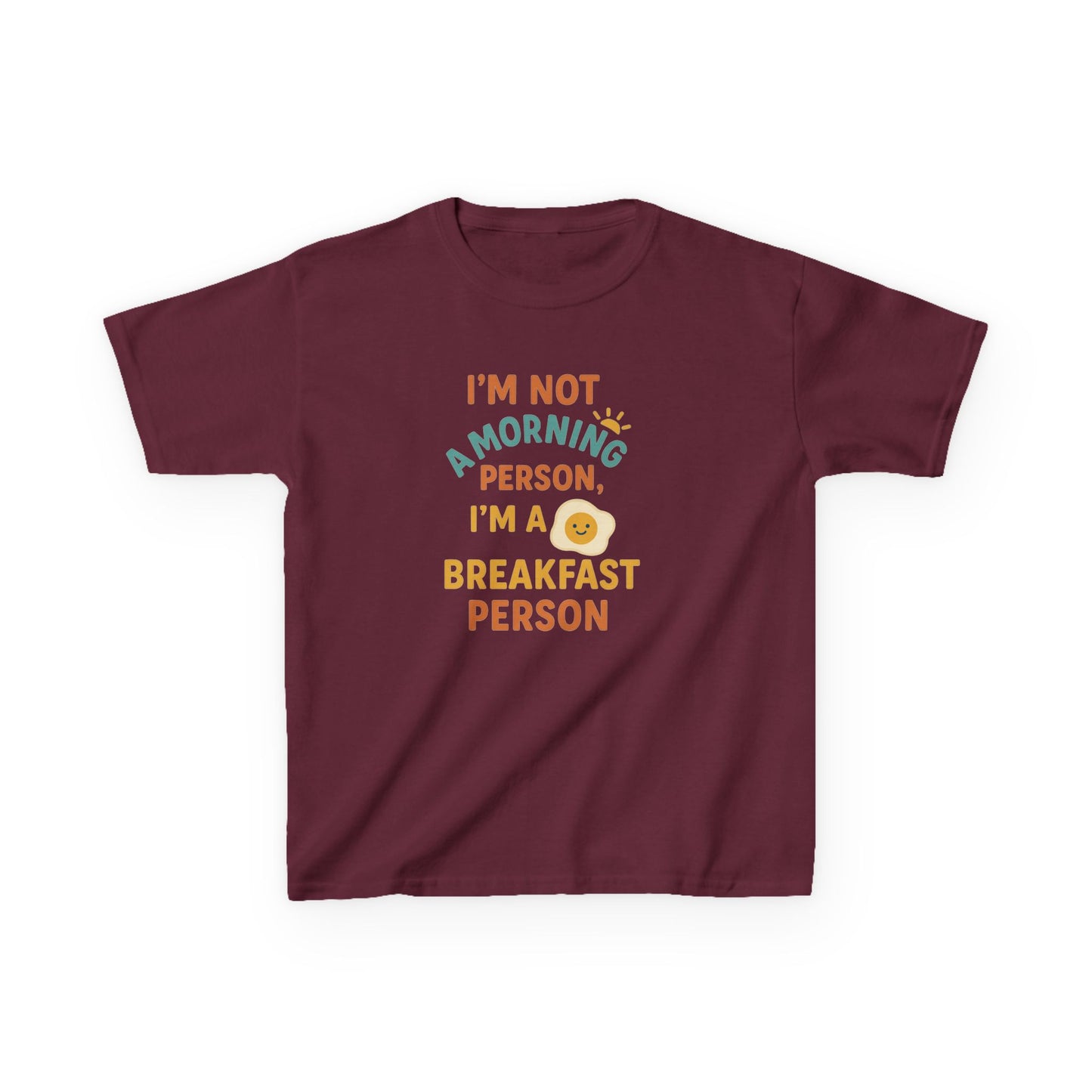 Funny Breakfast Kids Tee for Little Food Lovers, Kid's Cotton Shirt, Morning Humor Tee, Gift for Foodie Kids, Cute Toddler Outfit