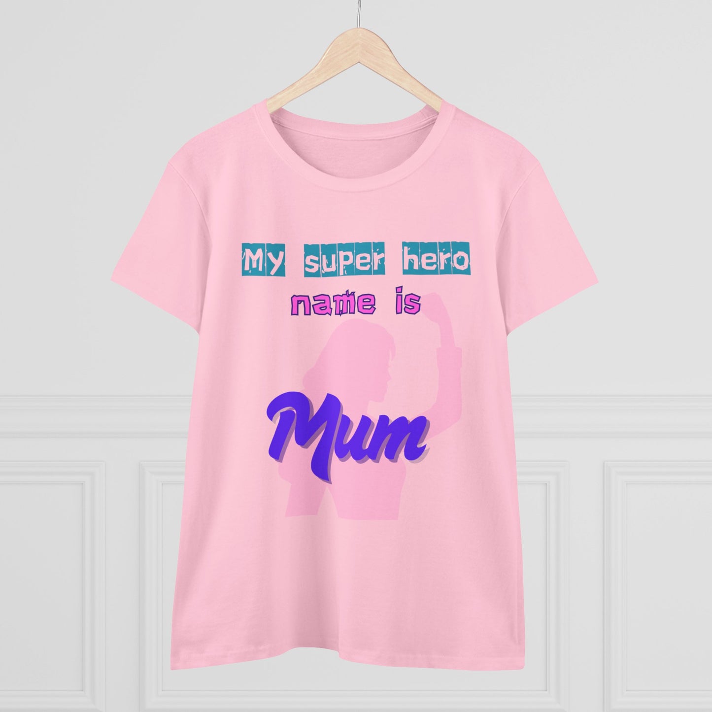 Super Mom Women's Midweight Cotton Tee - Fun Mother's Day Gift