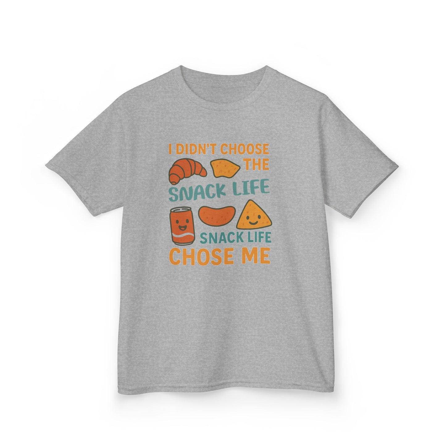 Snack Life Kids Tee, Funny Kids T-Shirt, Snack Lover Shirt, Birthday Gift for Kids, Cute Food Tee