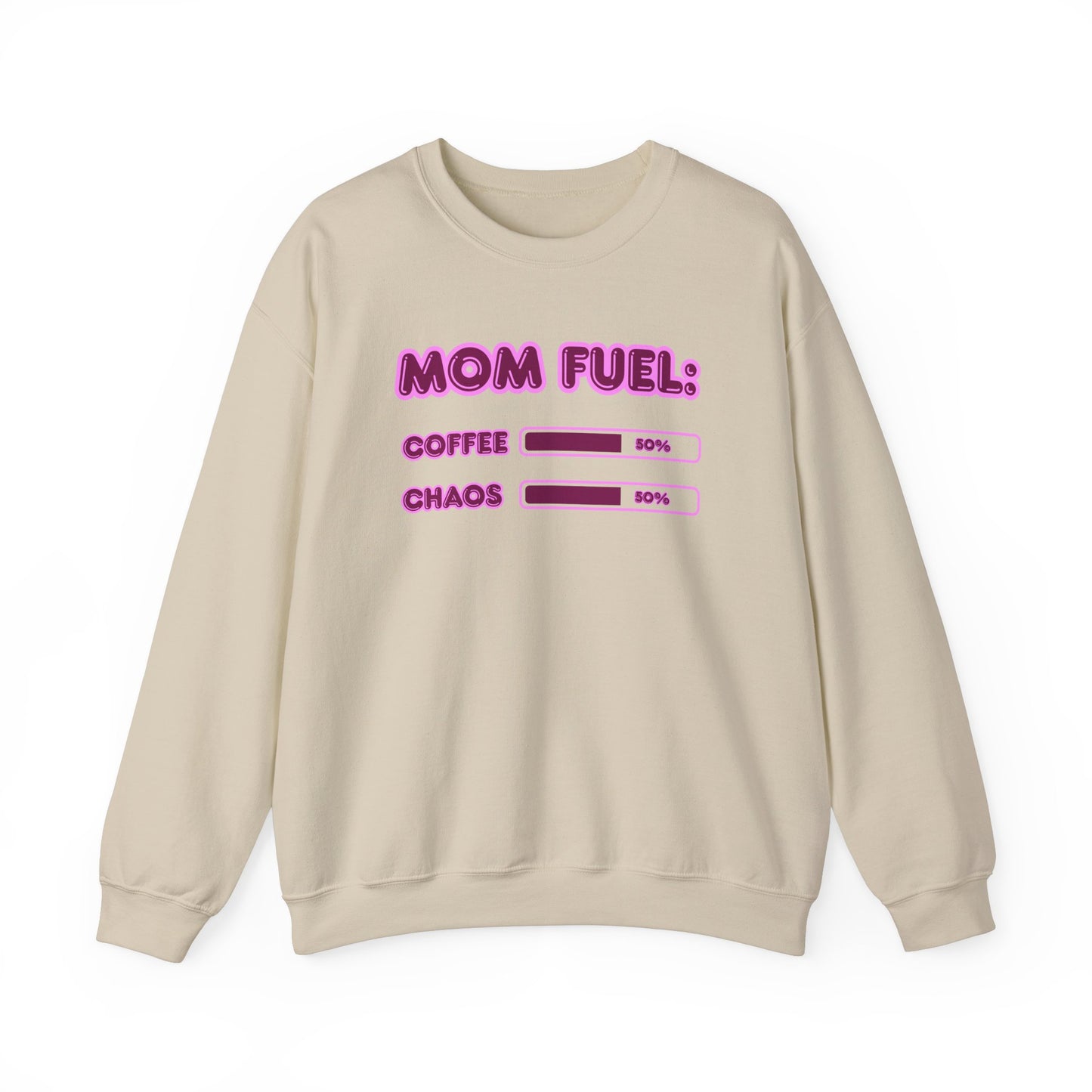 Mom Fuel Crewneck Sweatshirt - Comfortable and Fun Gift for Moms