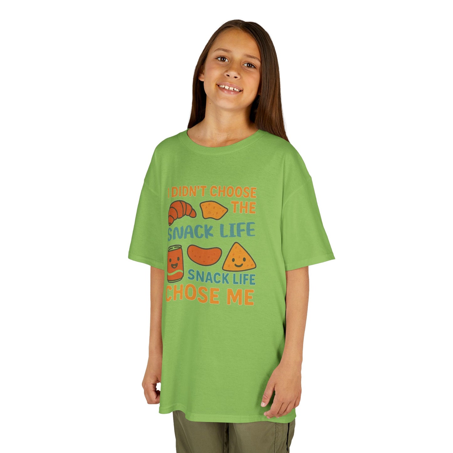 Snack Life Kids Tee, Funny Kids T-Shirt, Snack Lover Shirt, Birthday Gift for Kids, Cute Food Tee